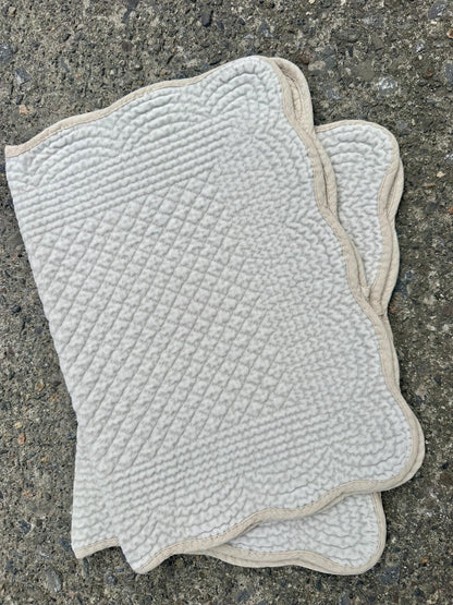 Spisebrikke velour Light Blue