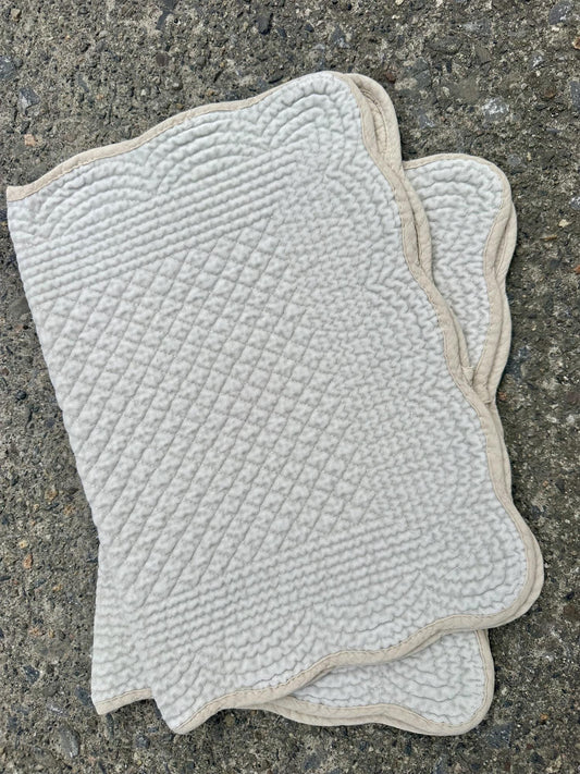 Placemat velvet Light Blue