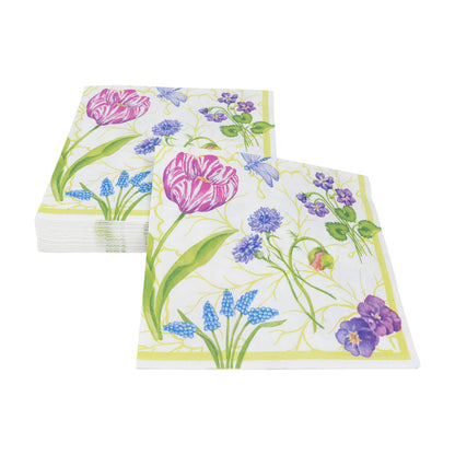 Napkin lunch Floral Majolica
