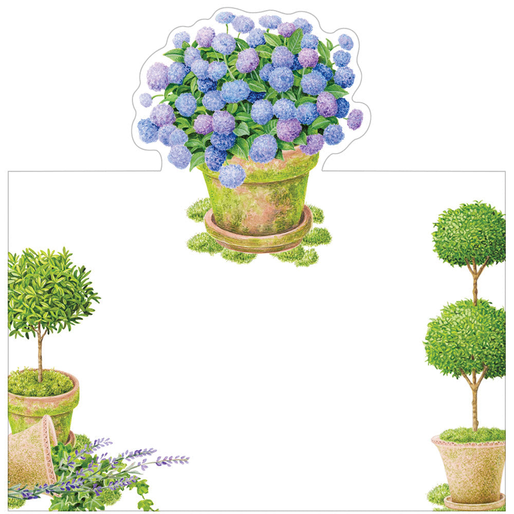 Table Cards Potted Hydrangea 8 pcs