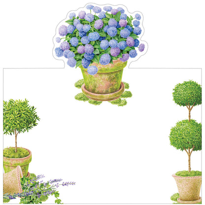 Table Cards Potted Hydrangea 8 pcs