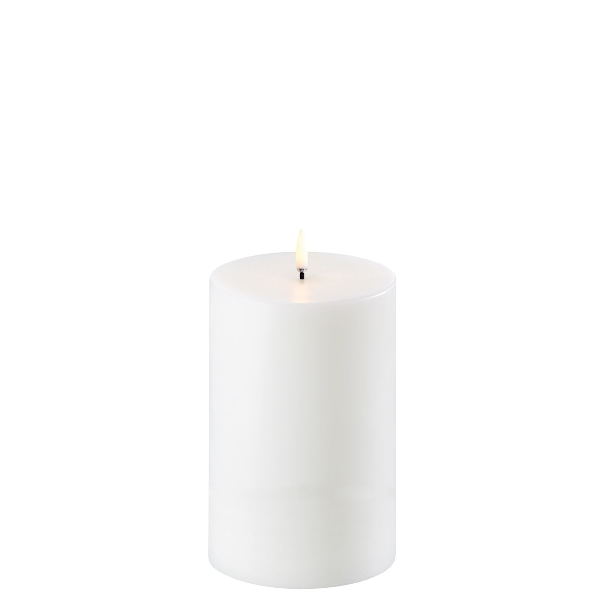 LED pillar candle Nordic White 10x15 cm