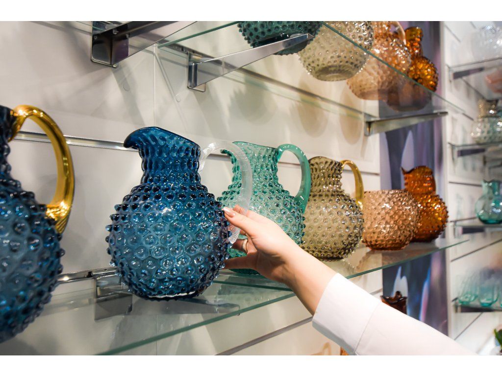 Hobnail Decanter 2L Beryl