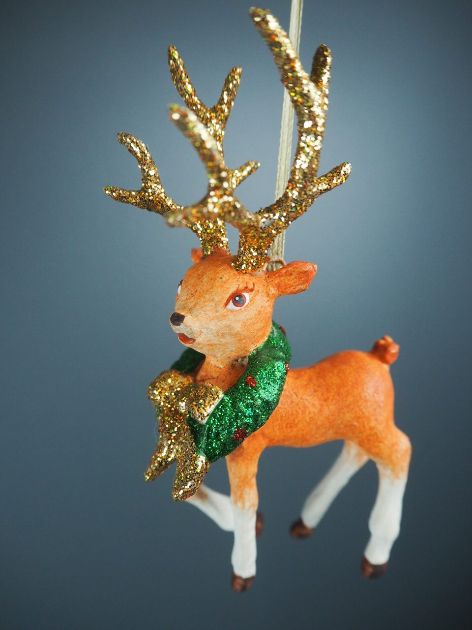 Bambi juletrepynt m/gull horn