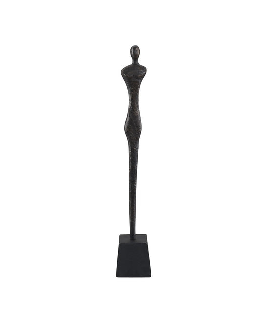 Donna statue antique black/bronze