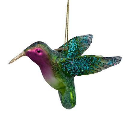 Juletrepynt Kolibri grønn 8,5 cm