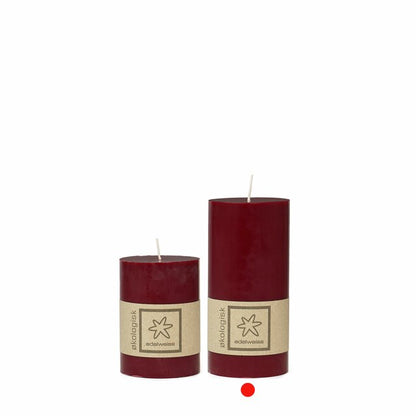 Pillar candle eco 7x15 cm Wine Red