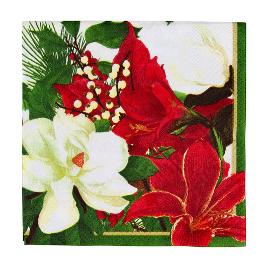 Serviett kaffe Christmas Garden