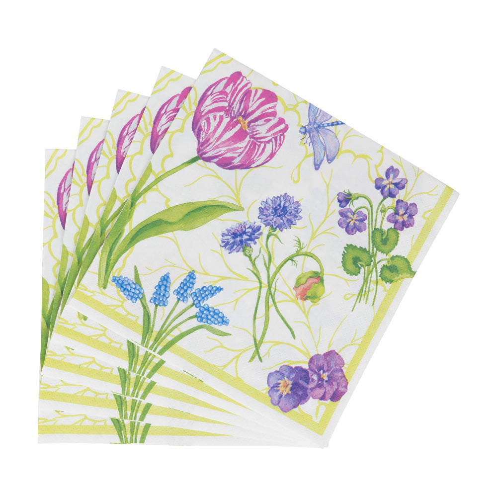 Napkin lunch Floral Majolica