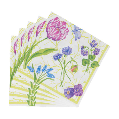 Napkin lunch Floral Majolica