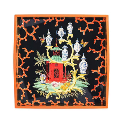 Brett lakk Rococo Fantasy Black 36x36 cm