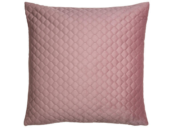 Putetrekk bikube velur rosa 45x45 cm