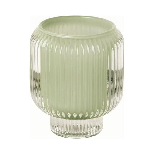 Tealight holder light green 8 cm
