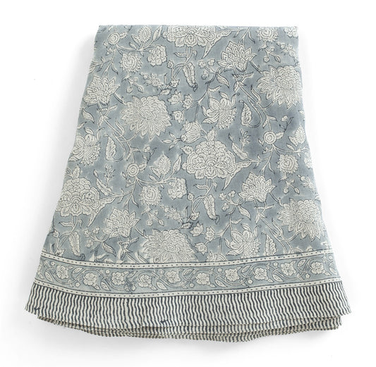 Tablecloth Indian Rose Dusty Blue Round 220 cm