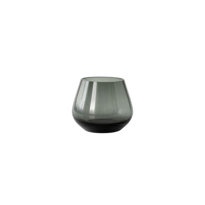 Rocks tea light holder charcoal 8.5 cm