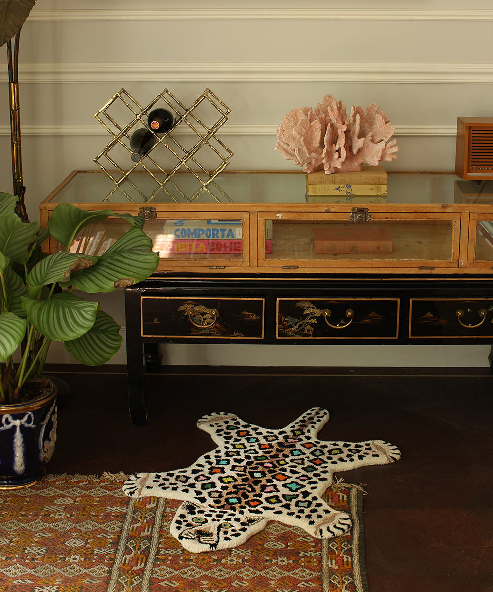 Disco Leopard Rug small