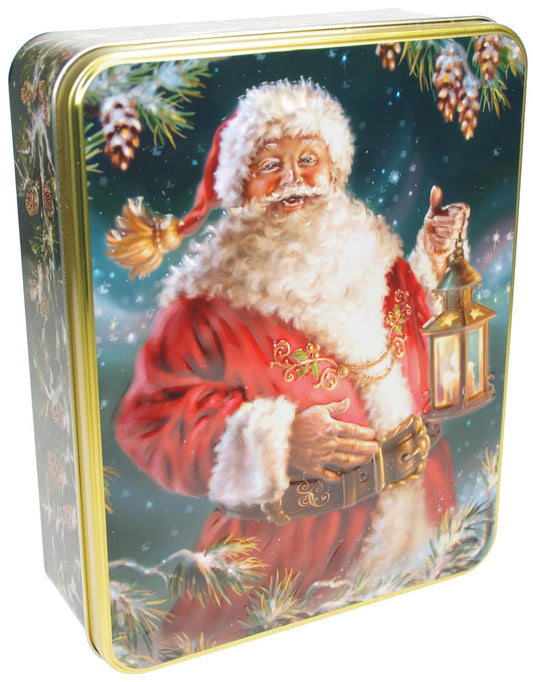 Metal Box Santa Claus 26x20 cm