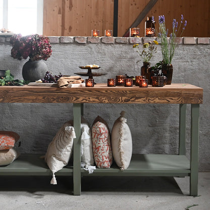 Sidebord Lin Antikk grønn 65x200 cm