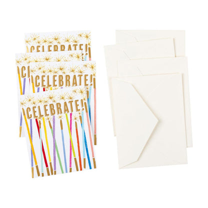 Lite kort Party Candles 4 stk