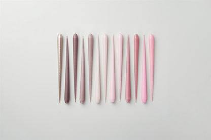 38 Rose Quartz Pillar Candles 7x10 cm