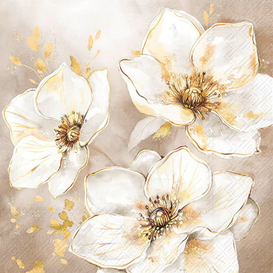 Serviett lunch Golden Grace cream
