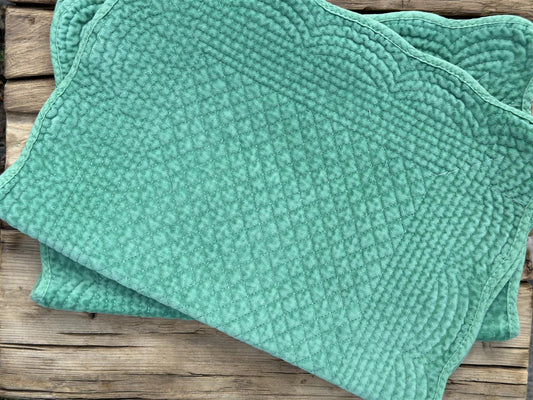 Spisebrikke velour Granny Smith Green 35x50 cm