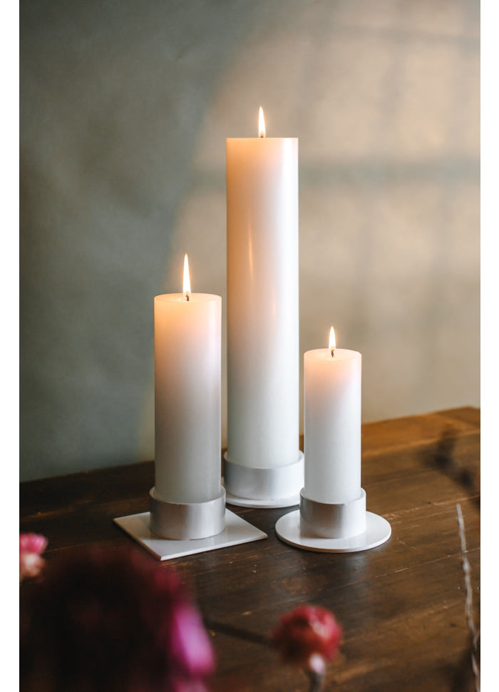 The Circle Candle Holder White 7 cm