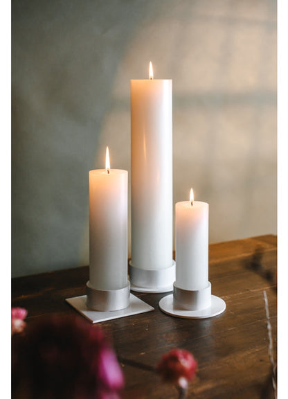 The Circle Candle Holder White 7 cm