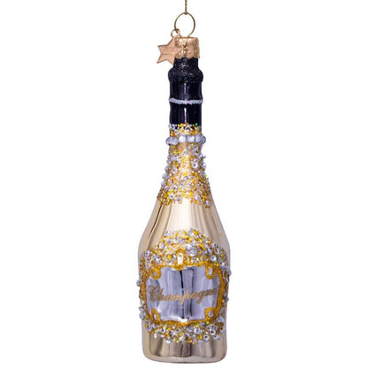 Christmas tree ornament Champagne bottle 16 cm