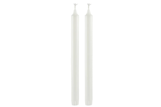 Kronelys hvit eco 28 cm