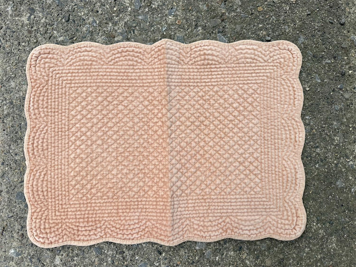 Placemat velvet Peach Bloom