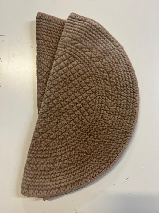Spisebrikke Velour rund latte 40 cm