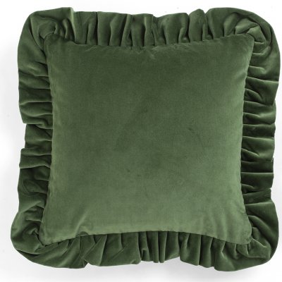 Putetrekk velour Green 45x45 cm
