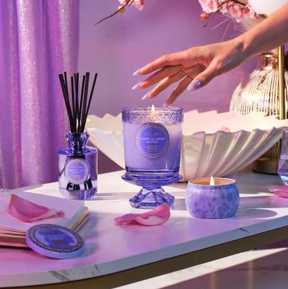 Cherry Blossom Bubble Mini Tin Candle 25 timer