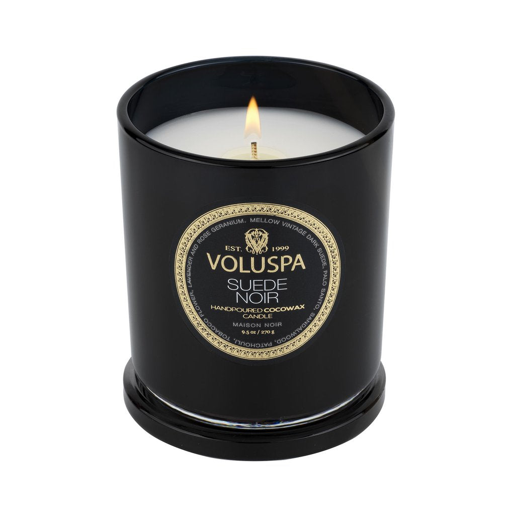 Suede Noir Classic Boxed Candle 60 Timer