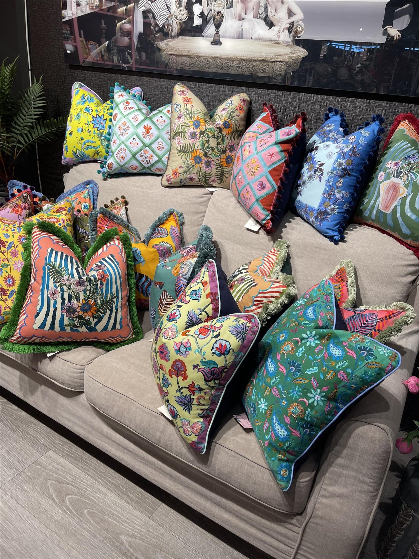 Putetrekk Chloris bright pink 45x45 cm