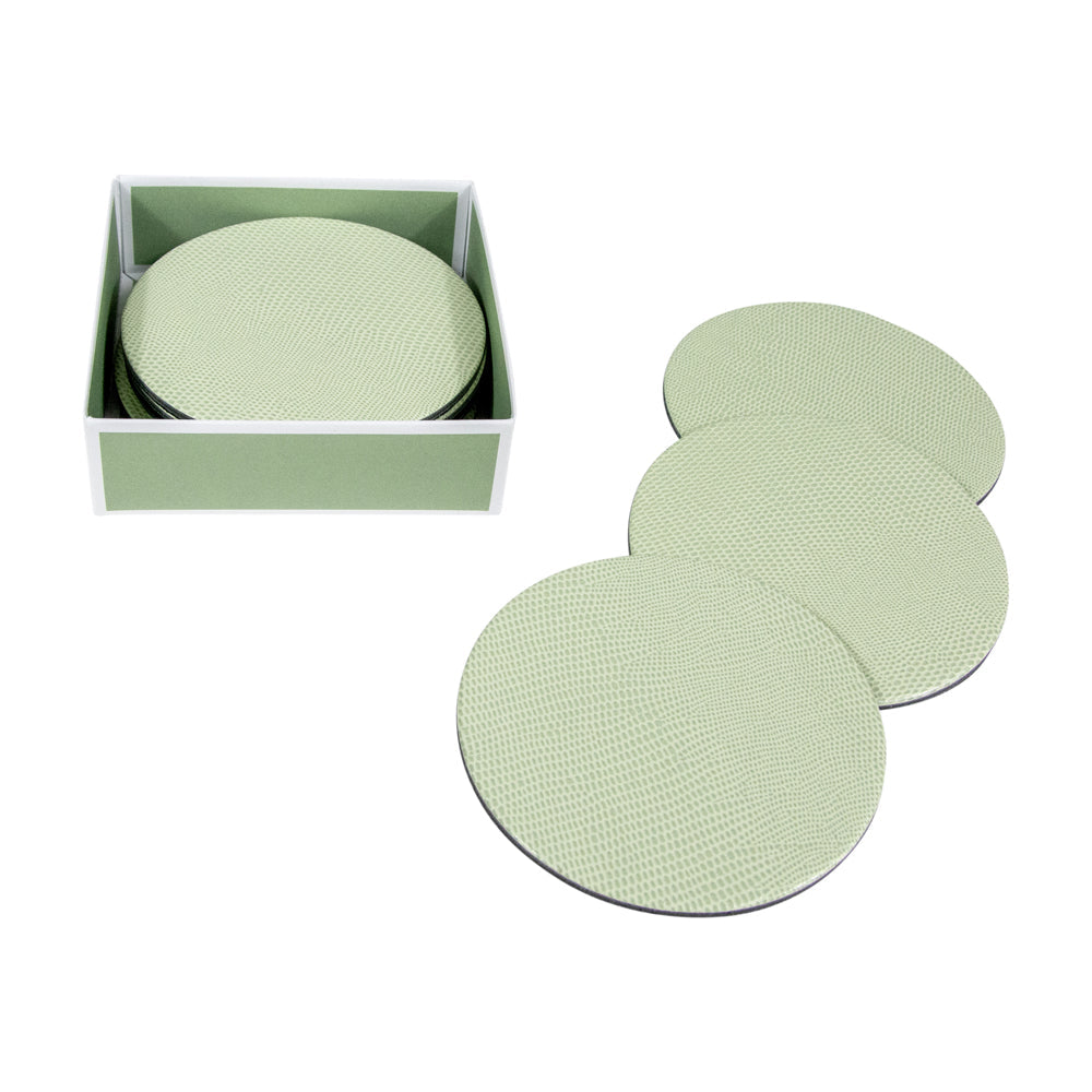 Coaster Lizard Moss green 8 stk