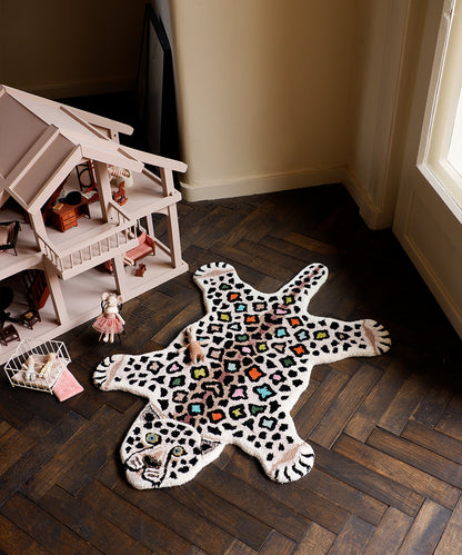 Disco Leopard Rug small