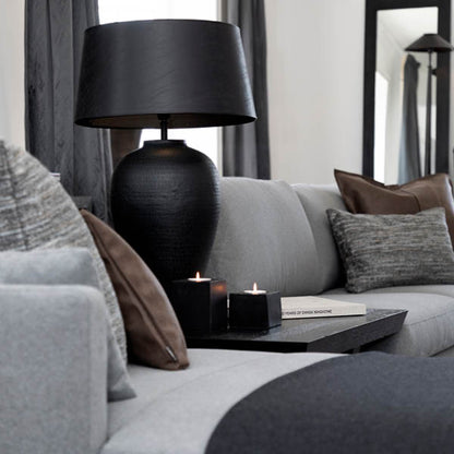 Florence bordlampe m/sort skjerm
