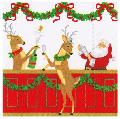 Napkin coffee Santa's Bar