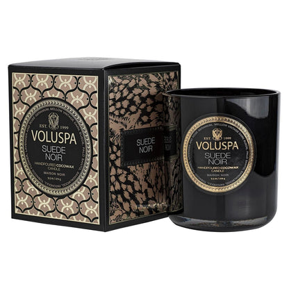 Duftlys Suede Noir Classic Boxed Candle 60 Timer