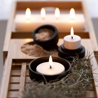 LED tea light maxi Nordic White 6.1x2.2 cm