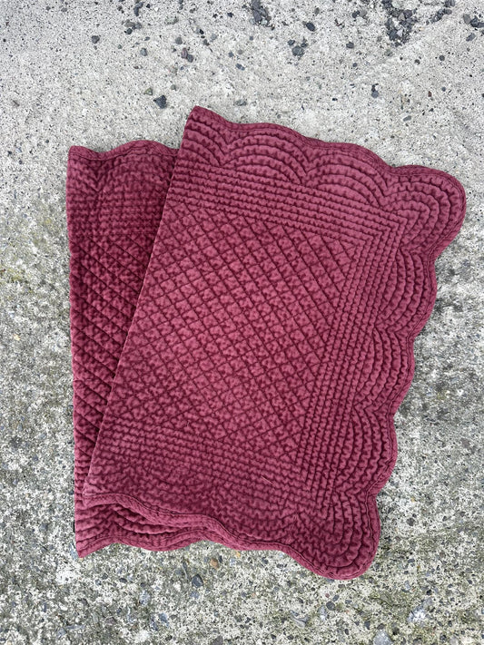 Placemat velvet Port Wine
