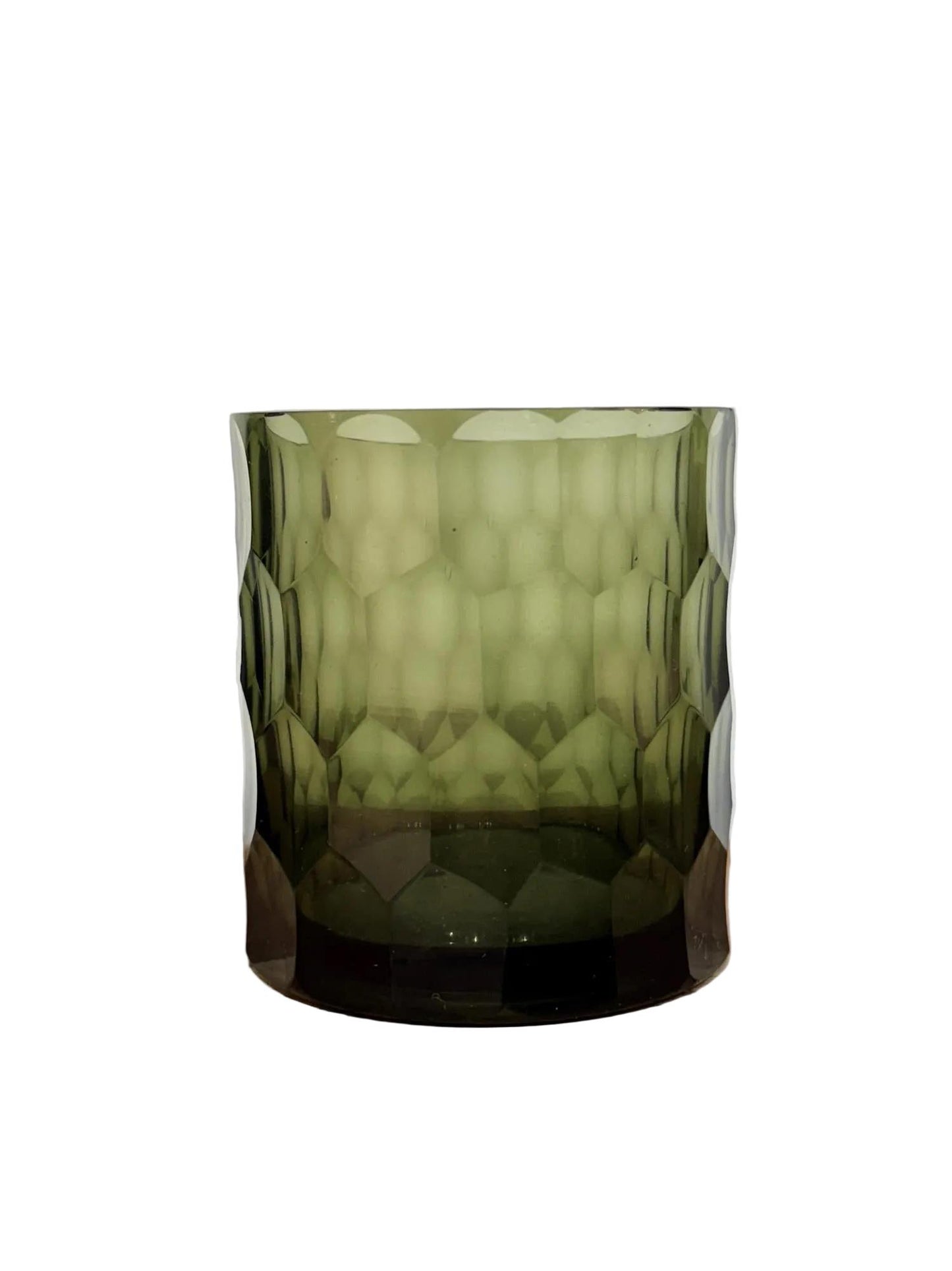 Tealight holder dark green 8 cm
