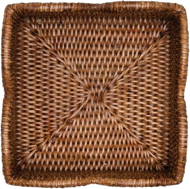 Napkin holder rattan scallop lunch
