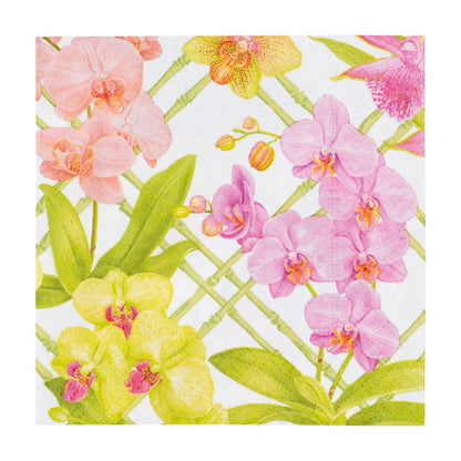 Serviett kaffe Orchid conservatory
