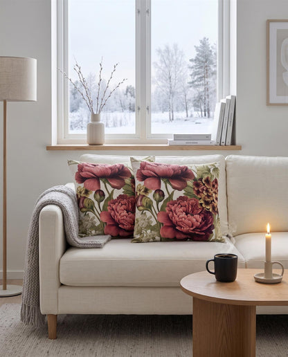 Putetrekk Floral Reverie rosa 50x50 cm