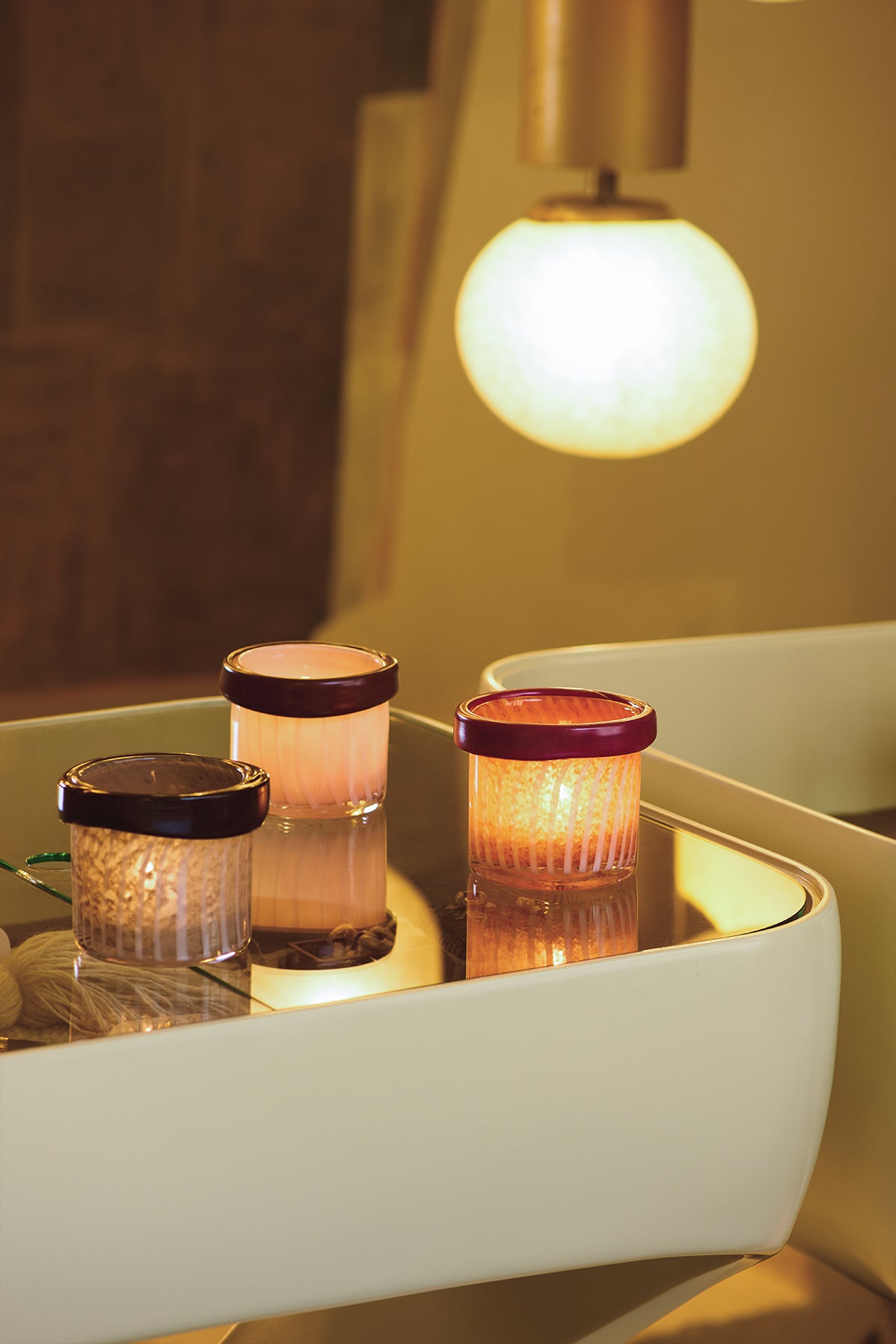 Telysholder Ray rosa 10 cm