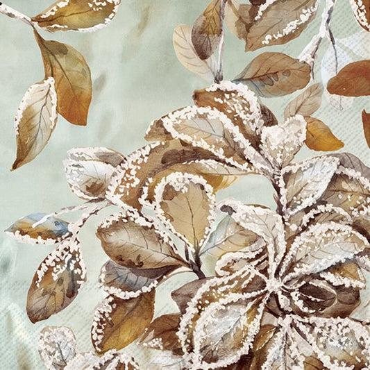 Serviett lunch frozen melody blue grey