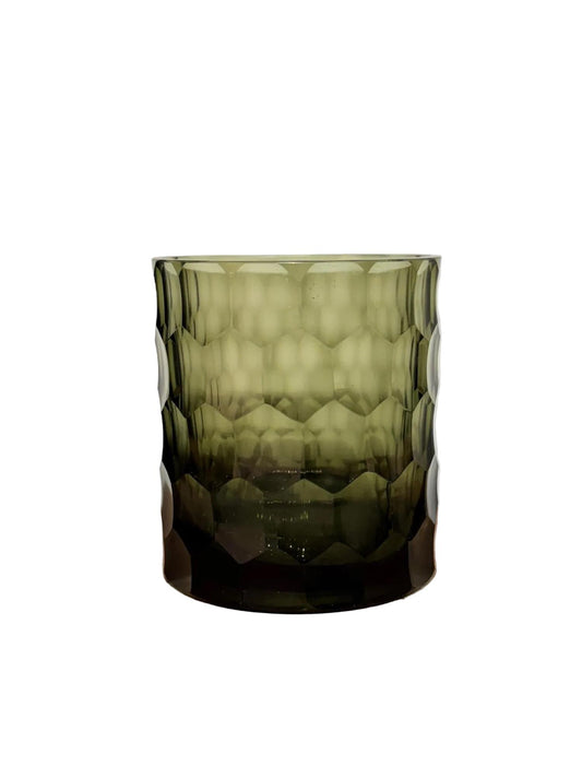 Tealight holder dark green 9 cm
